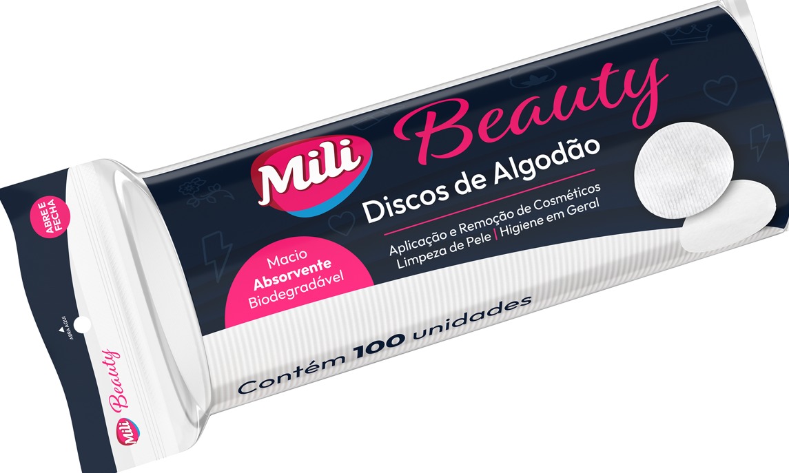 Mili lança discos de algodão e toalhas íntimas Mili Beauty